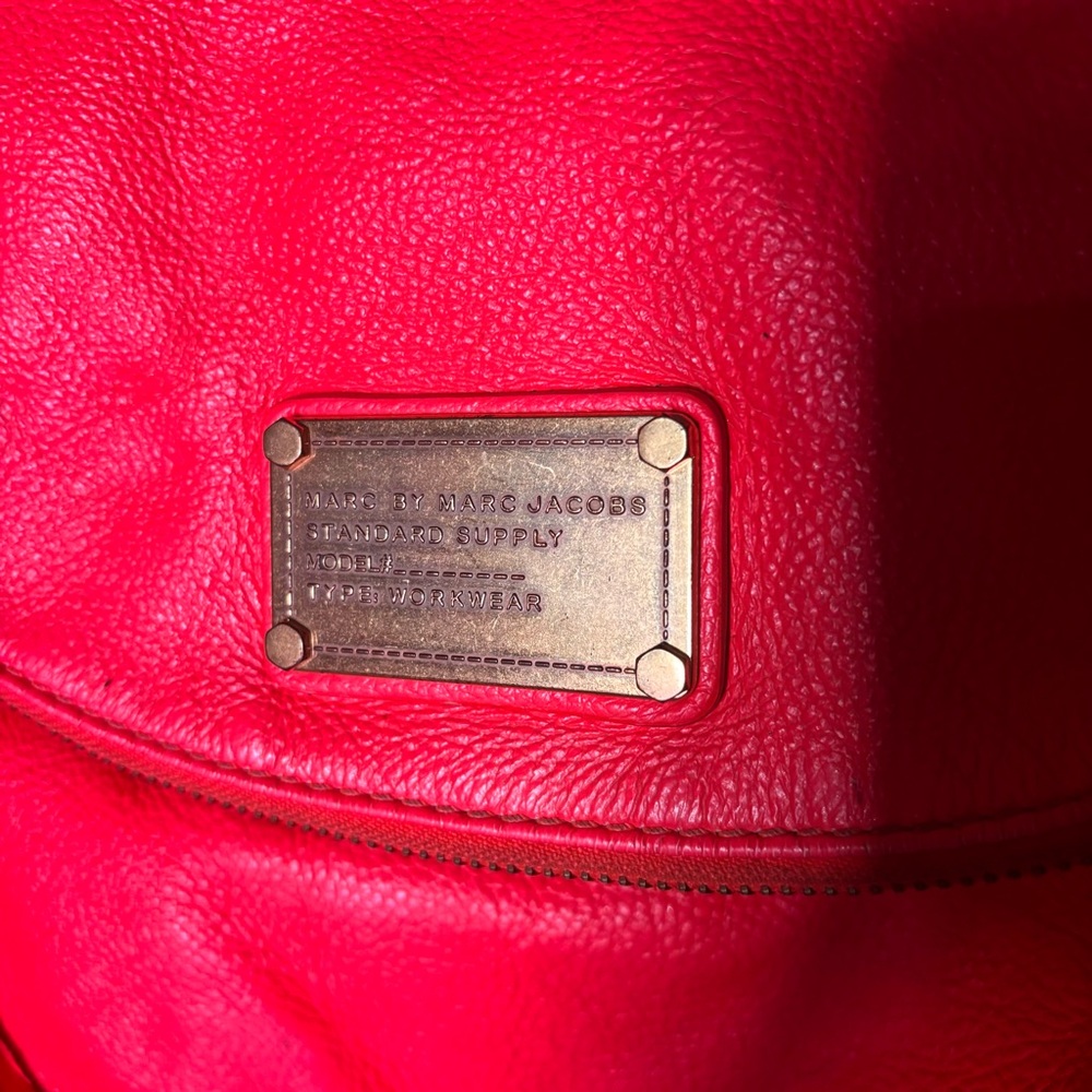 MARC BY MARC JACOBS Classic Q NATASHA Pink Leather Crossbody Purse HandBag Women - Picture 5 of 17